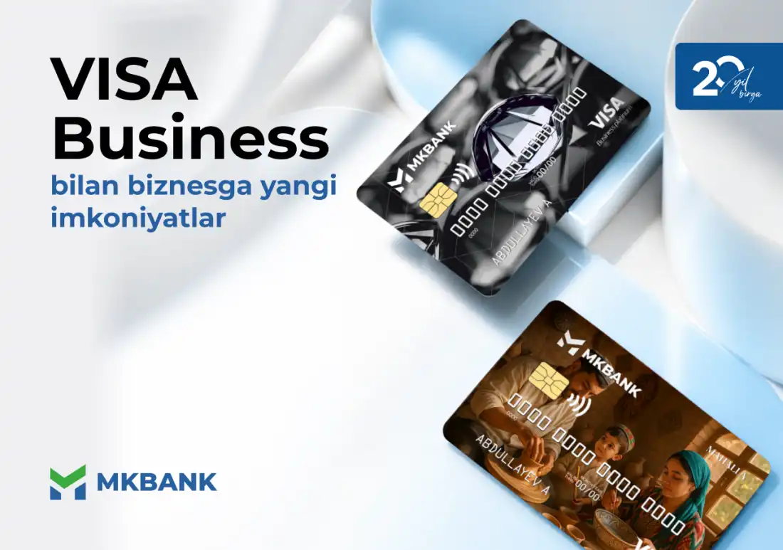 MKBANKdan korporativ Visa Business kartalari