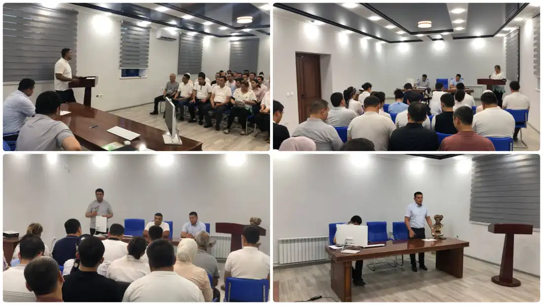 Training seminar held in Andijan region by responsible employees of the head office in cooperation with representatives of law enforcement agencies.