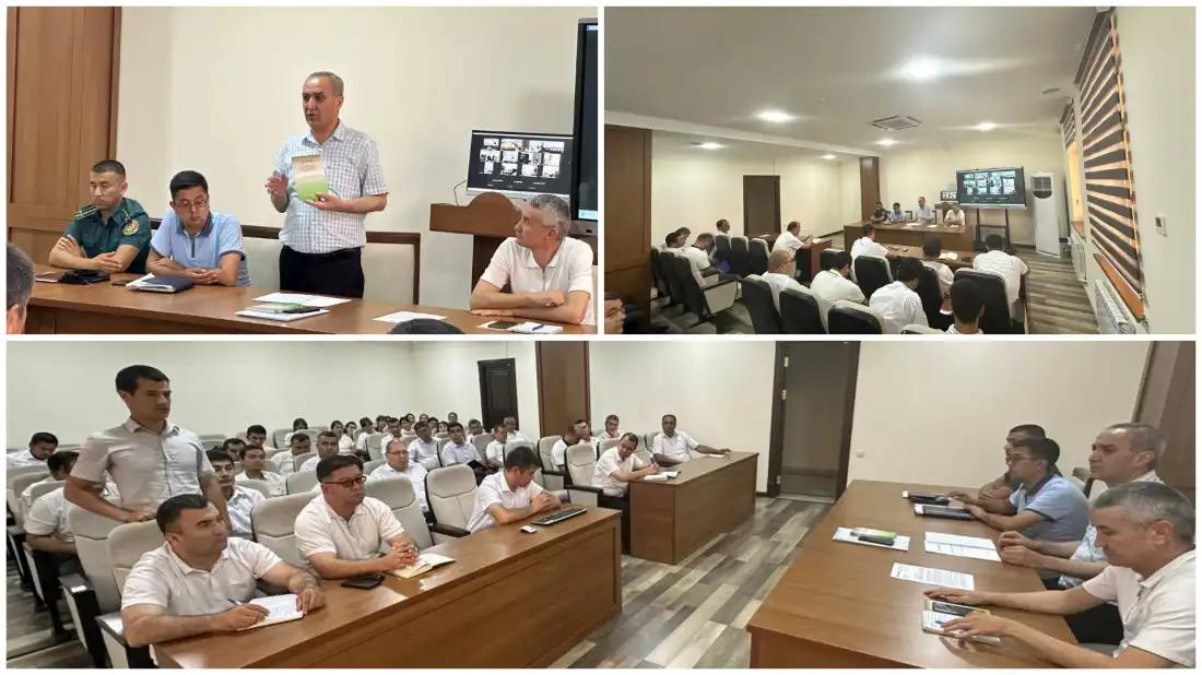Training seminar held in Surkhandarya region by responsible employees of the head office in cooperation with representatives of law enforcement agencies.