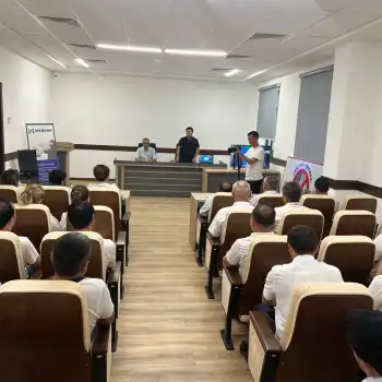 Training seminar held in Jizzakh region by responsible employees of the head office in cooperation with representatives of law enforcement agencies.