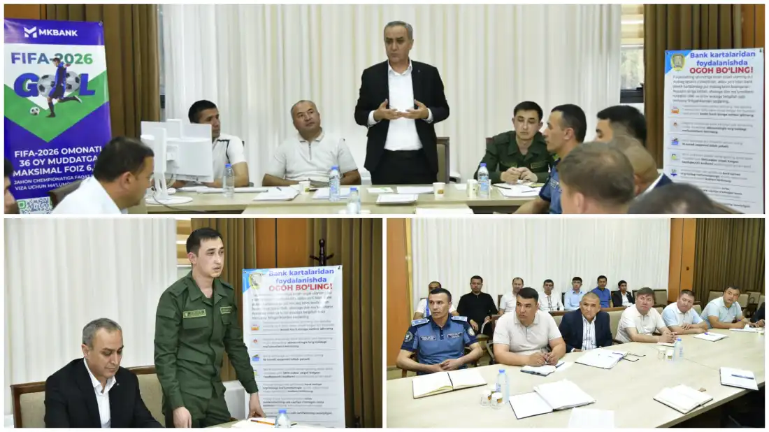 Training seminar held in Samarkand region by responsible employees of the head office in cooperation with representatives of law enforcement agencies.