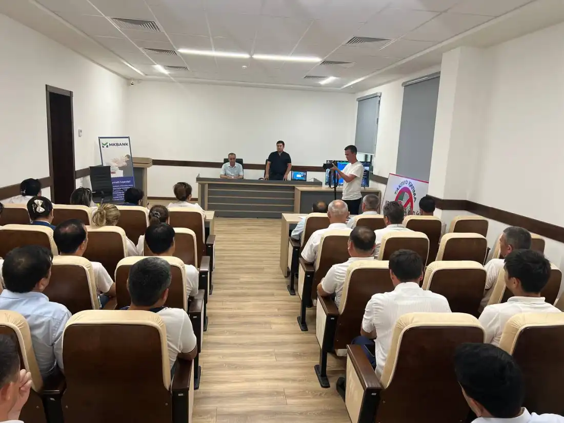 Training seminar held in Jizzakh region by responsible employees of the head office in cooperation with representatives of law enforcement agencies.