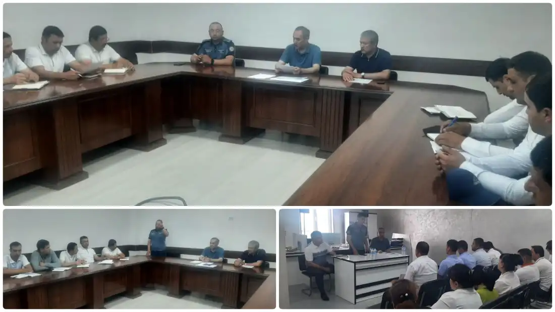 Training seminar held in Bukhara region by responsible employees of the head office in cooperation with representatives of law enforcement agencies.